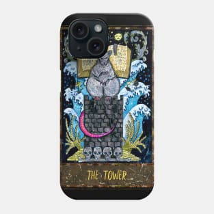 The Tower. Magic Gate Tarot Card Design. Phone Case