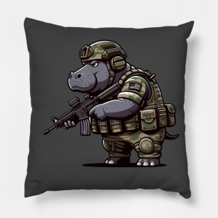 Tactical Hippo Pillow