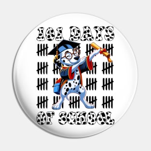 100 Days Of School Dalmatian Dog Boys Girls 100 Days Smarter Pin