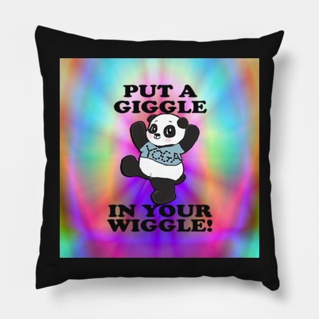 Panda Yoga Funny, PUT A GIGGLE IN YOUR WIGGLE, Gift Pose Exercise, Workout Pillow by tamdevo1