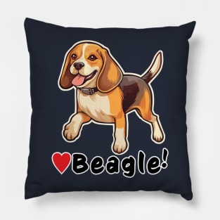 Beagle Love Pillow