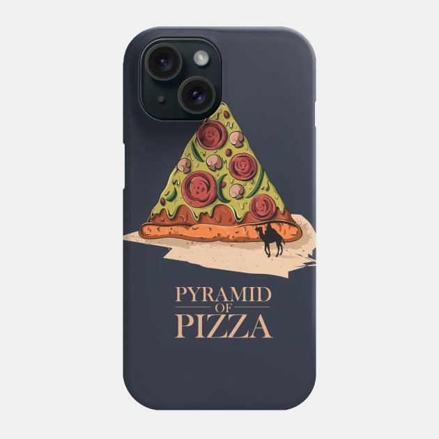 Humor Pyramid of Pizza Delivery Pizza Apparel Gift Phone Case by Freid