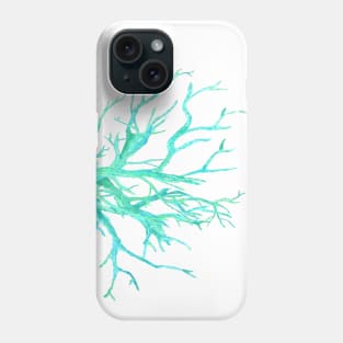 Coral reef in blue Phone Case