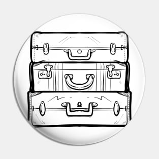 Travel Suitcase Cartoon Pin