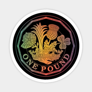 One Pound England Coin Magnet