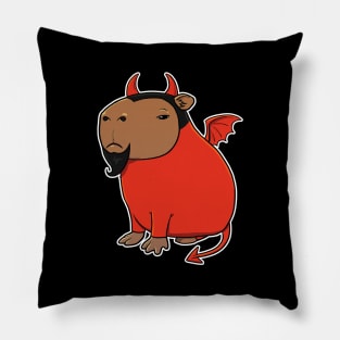 Capybara Devil Costume Pillow