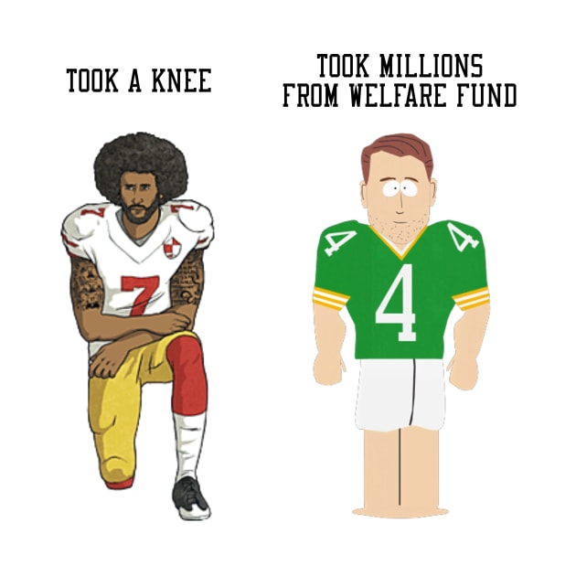 Colin Kaepernick & Brett Favre SouthPark by MAR-A-LAGO RAIDERS