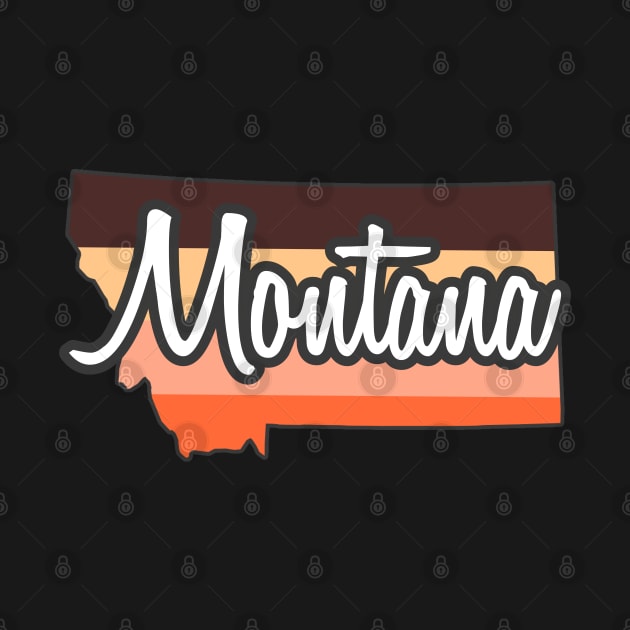 Montana State Map by AR DESIGN