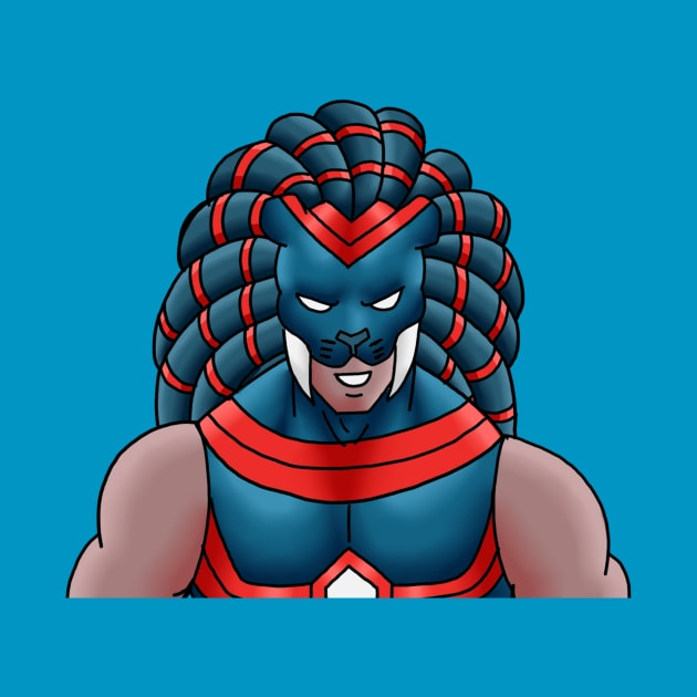 SUPER HERO LEOMAN (HEAD) by MIZART