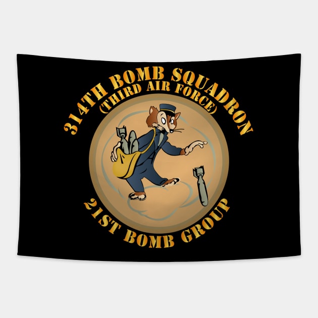 AAC - 314th Bomb Squadron- 21st BG - WWII Tapestry by twix123844