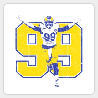 Aaron Donald for Los Angeles Rams: Throwback Jersey - NFL Removable Wall Decal Giant Athlete + 2 Wall Decals 34W x 51H