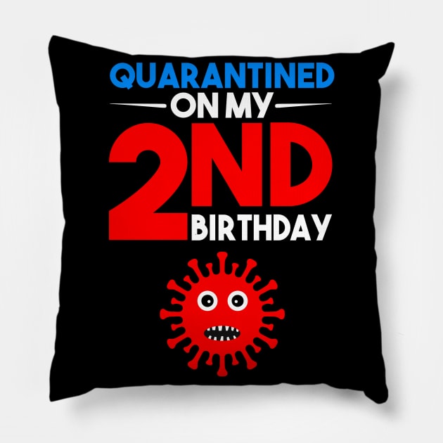 Quarantine On My 2nd Birthday Pillow by llama_chill_art