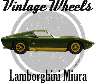 Vintage Wheels - Lamborghini Miura Magnet