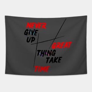 never give up Tapestry