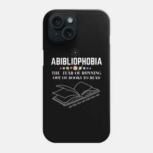 book abibliophobia Phone Case