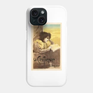 Le Journal  LA CRITIQUE 1895 Vintage French Literature Magazine Phone Case