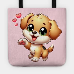 Puppy dog loves you Tote