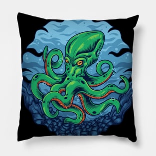 Octopus Monster Kraken Deep Sea Pillow