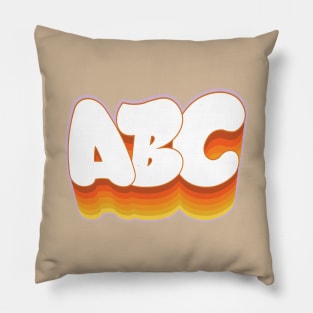 ABC Graffiti Bubble Lettering Pillow