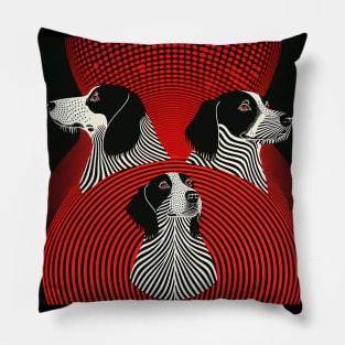 Abstract Dogs Pillow