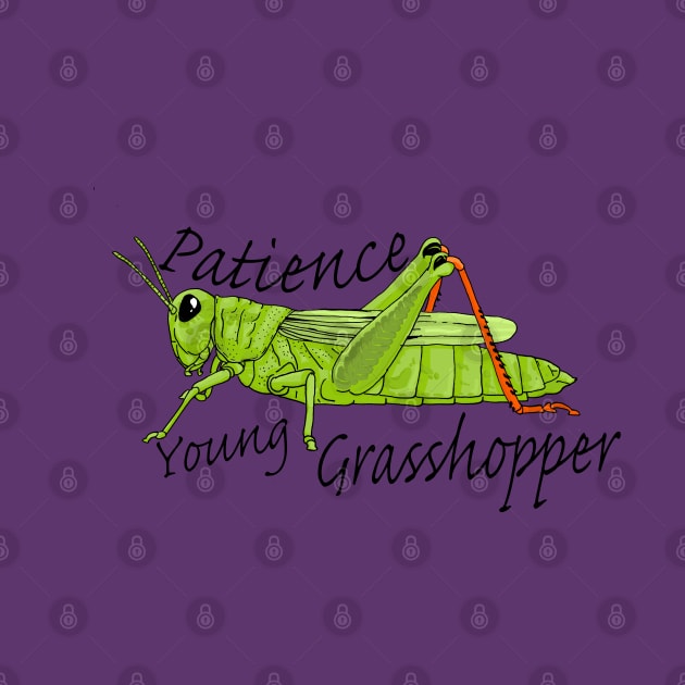 Patience Young Grasshopper by Lala Mew