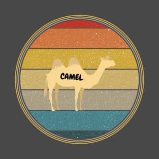 Vintage Retro Sunset Camel T-Shirt