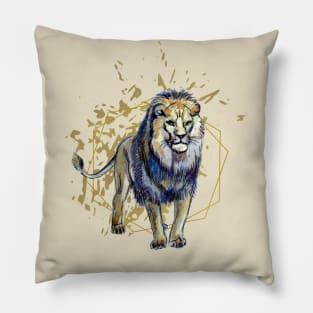 Mr Leo, the king of the jungle Pillow