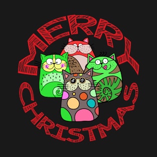 Meowy Catmas Merry Christmas T-Shirt