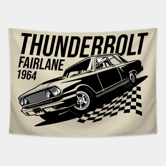 Ford Fairlane Thunderbolt Tapestry by celengan