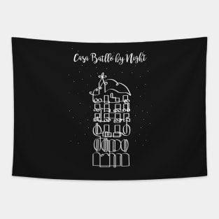 Casa Batllo by Night in onedraw Tapestry