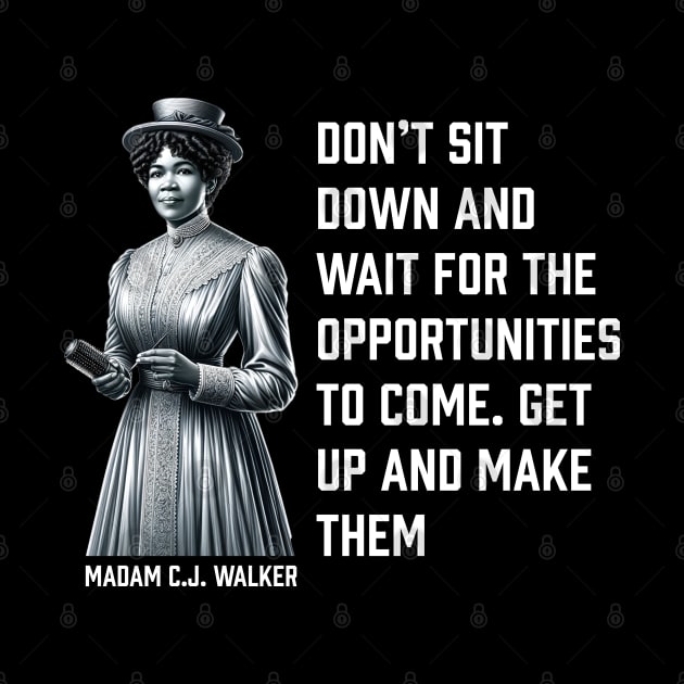 Madam C.J. Walker - Don’t for opportunities by UrbanLifeApparel