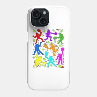 Pickleball Keith Haring Style Phone Case