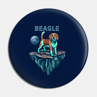 Beagle in space Pin