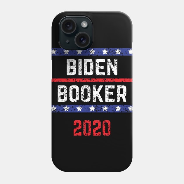 Joe Biden 2020 and Cory Booker on the One Ticket. Biden Booker 2020 Vintage Distressed Phone Case by YourGoods