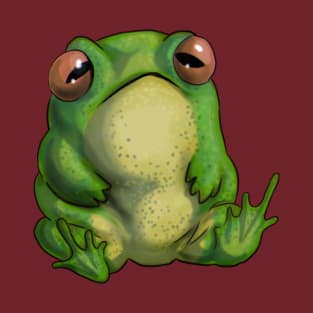 Green chubby sitting frog T-Shirt
