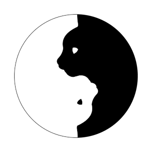 cat yin yang T-Shirt