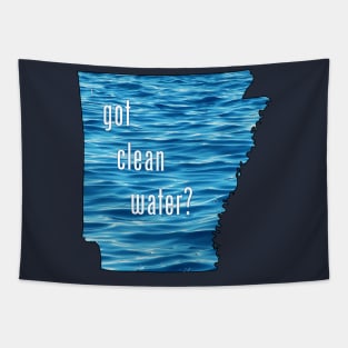 Arkansas-Got Clean Water? (blue) Tapestry