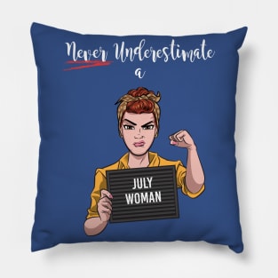 July Woman Pillow