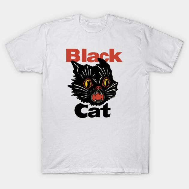 Black Cat 4 Black Cat 4 Horror Vintage Retro Style T Shirt
