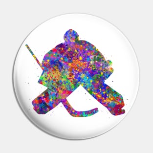 Ice hockey goalie Pin