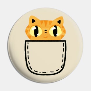 Orange tabby cat Pin