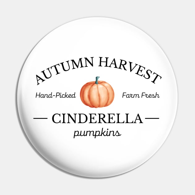 Farm Fresh Pumpkins for Autumn Harvest | Hand Picked & Farm Fresh Local Farmer | Watercolor Pumpkin | Fall Lover Gift Pin by Mia Delilah
