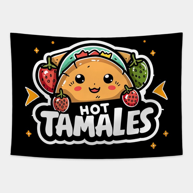 Mexican food lover hot tamales Tapestry by emhaz