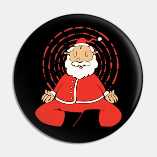 Meditating Santa Pin