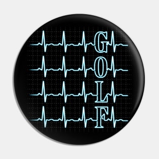 Golf Heartbeat Pin