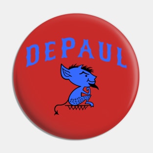 Retro vintage DePaul mascot design Pin