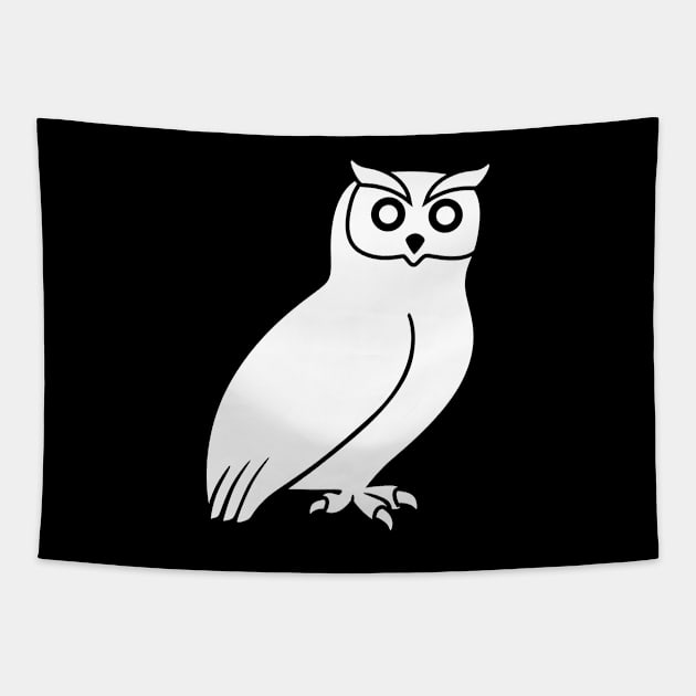 Owl Silhouette Tapestry by KC Happy Shop