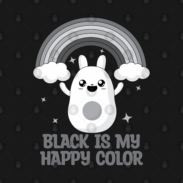 Black is happy color. Funny saying by SweetLog