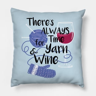 Yarn & Wine Time Pillow