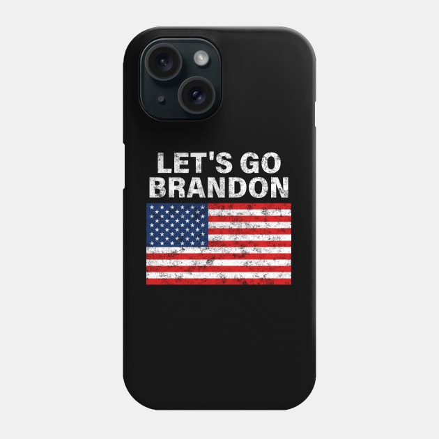 Let’s Go Brandon American Flag Freedom Conservative Us Phone Case by Trippycollage